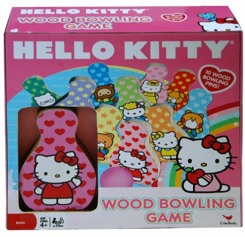 Sanrio Hello Kitty Wood Bowling Game Set