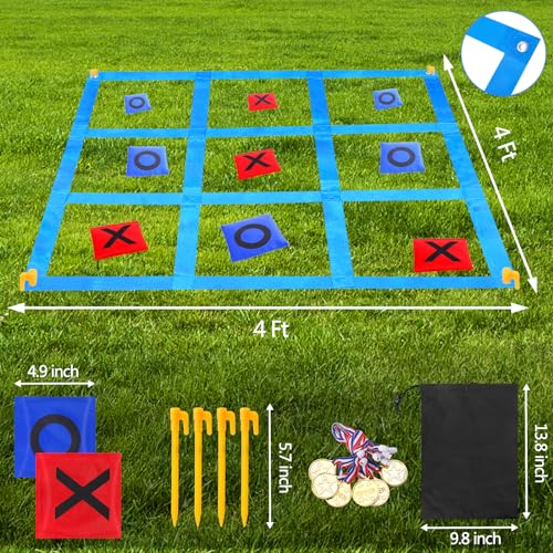 Granny Pants Yard Game Giant Pants Outdoor Game, Outdoor Giant Tic Tac Toe Bean Bag Toss Games for Kids Adults Family, Large Outside Lawn Yard Backyard Carnival Field Day Game, Birthday Party Games