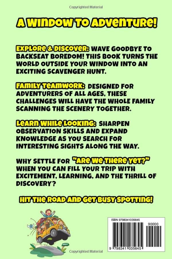 I SPY ROAD TRIP: Scavenger Hunt Travel Game For Kids: Search And Find The Hidden Wonders Outside Your Window