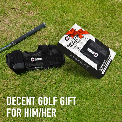 GAIARENA Golf Training Aid Straight Arm Elbow Brace Swing Trainer, Straight Away Swing Trainer Aid to Eliminate Chicken Wing Swing Golf Accessories Practice Equipment Gifts for Men Women Beginner - color: Black