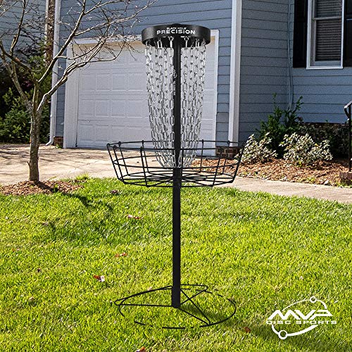MVP Disc Sports Black Hole Precision 12-Chain Portable Disc Golf Basket Target
