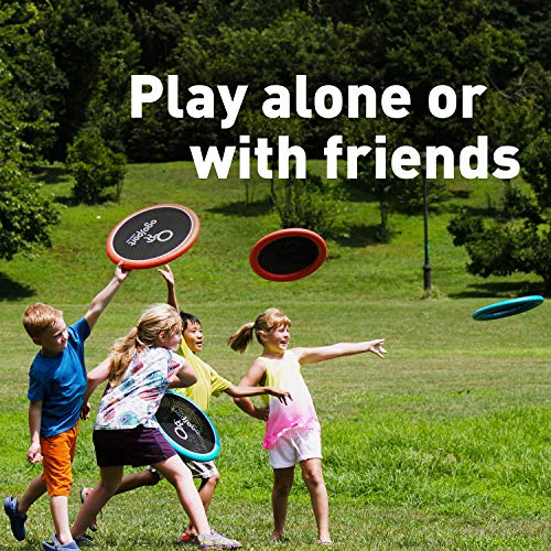 OgoSport OgoDisk Max XL Disc Set - Large 15 Inch Disks with OgoSoft Rubber Ball - Outdoor Bouncy Disk Game for Lawn & Pool - Throw, Toss & Catch - Kids & Adults 4+