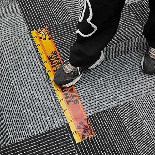 Lewtemi Dart Board Throw Line Floor Sticker PVC Toe Line Marker for Dart Players Game Accessories, 23 x 3.15 Inch