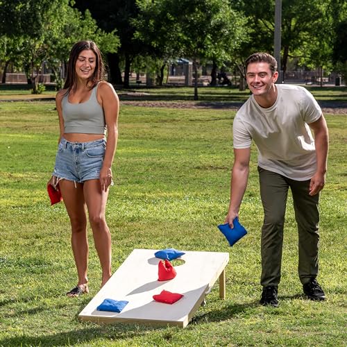 JOYIN 16 Cornhole Bean Bags for Tossing (4.7” x 4.7”), Durable Nylon All-Weather Game, Includes 15 Bean Bags and a Carry Bag, Cornhole Game Set, Party Supplies for Kids & Adults - size: one size fit all