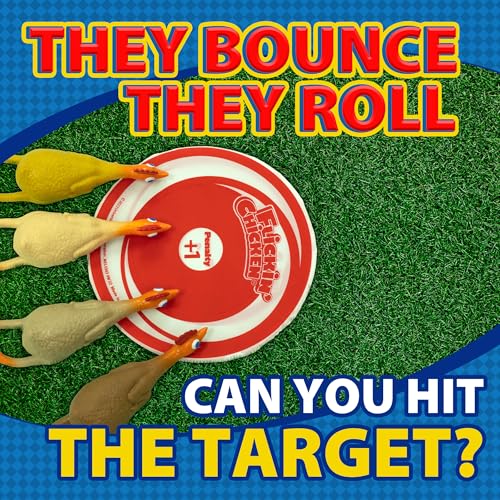 University Games, Flickin Chicken Indoor Outdoor Target Toss Game, The Go Anywhere Game for 2 or More Players Ages 6 and Up