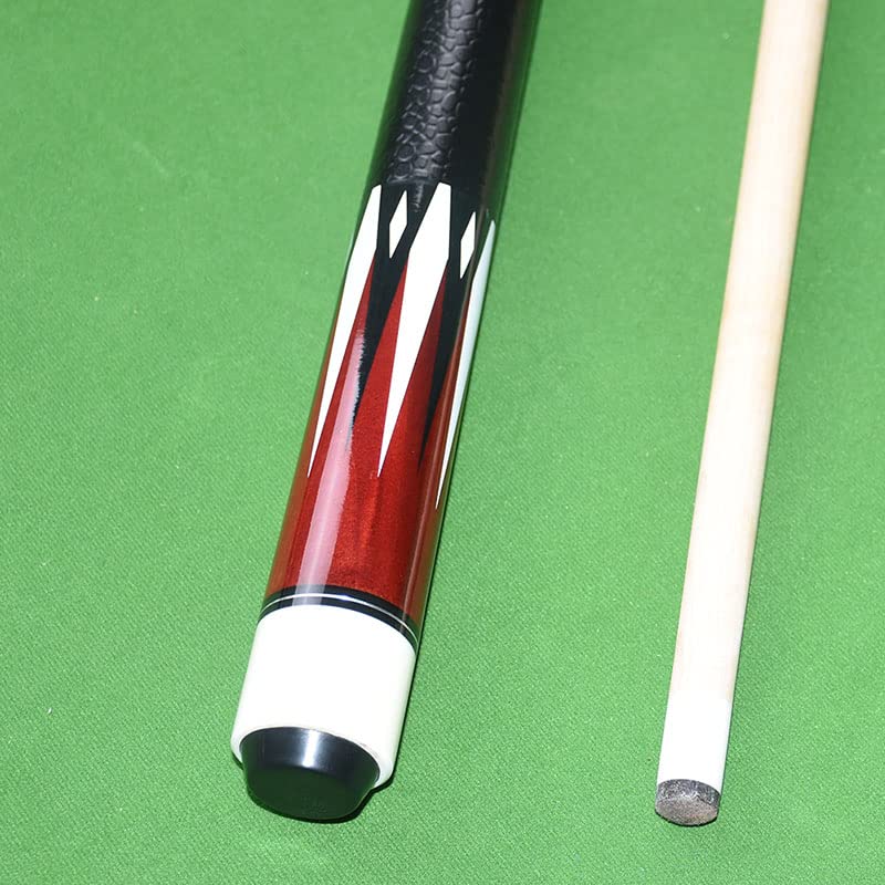 TGA Sports Pool Cues 2-Piece 58 Inch Billiard Cue Sticks 13mm Hard Tip Canadian Maple Cues Set of 2