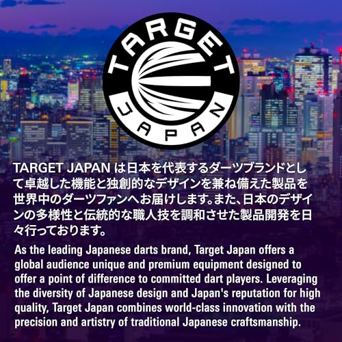 Target Japan Kaze Series Ceros Soft Darts with K-Flex, 18g/19g (01/02/03) | 90% Tungsten Dart Set, K-Flex Flights and Shafts, 2BA Pixel Points, Steelpoint Conversion Points, Storage Case - style: Barrel 03 (19G)
