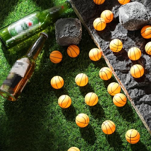 Leitee 36 Pcs Table Tennis Balls 40 mm Sport Theme Indoor Outdoor Games for Party Decoration Crafts (Basketball)