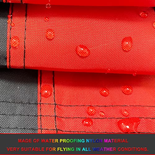 Heavy Duty American Thin Blue Line Police&Thin Red Line Firefighter Flag 3x5 FtLongest Lasting Oxford Nylon 210D | Embroidered Stars | Four Rows Stitching Fly Ends|Honoring Law Enforcement Officers - color: Red-Blue American