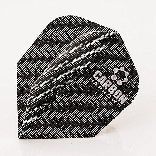 15 x HARROWS Darts Flights Carbon Standard Gray(Silver) (5 Sets)