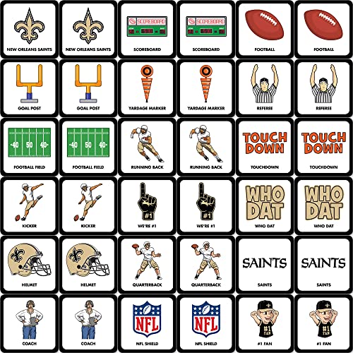 MasterPieces Sports Games - New Orleans Saints NFL Matching Game - Game for Kids and Family - Laugh and Learn - style: New Orleans Saints