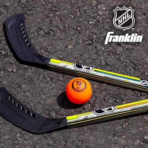 Franklin Sports NHL Kids Street Hockey Stick Set - Includes (2) Youth Street Hockey Sticks + (1) Outdoor Roller Hockey Ball - Perfect Hockey Starter Set for Kids - style: Player Sticks