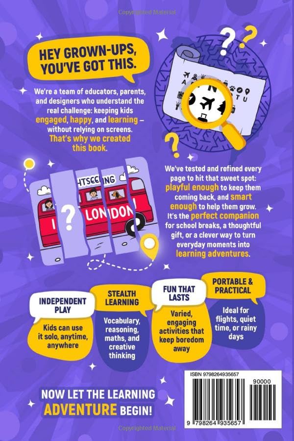 Ultimate Travel Activity Book For Girls Ages 8–12: Logic Puzzles for Smart Kids - Brain Teasers, Travel Games, Math Fun & Creative Challenges