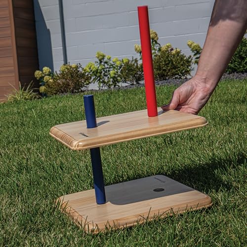 Triumph Sports Triumph Premium Wooden Quoit Set - Includes 2 Targets and 6 Sisal Rope Rings