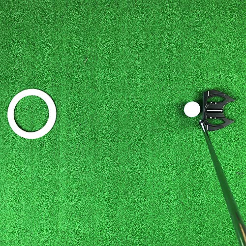 MAZEL Golf Putting Cup/Ring for Training Aid Indoor & Outdoor - All-Direction Practice Hole Putting Accuracy Trainer - color: White Ring