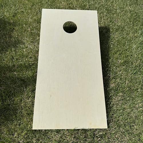 SXTL Solid Wood Premium Cornhole Set - Includes Set of 8 Corn Hole Toss Bags and Carrying Bags