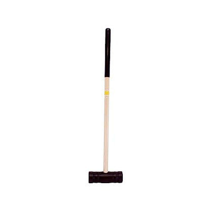 Individual Flag Croquet Mallet - 32" Handle - Polymer Head (Yellow) - color: Yellow