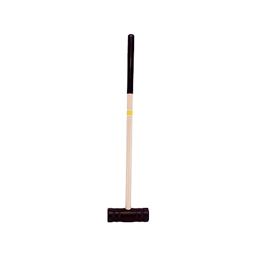 Individual Flag Croquet Mallet - 32" Handle - Polymer Head (Yellow) - color: Yellow