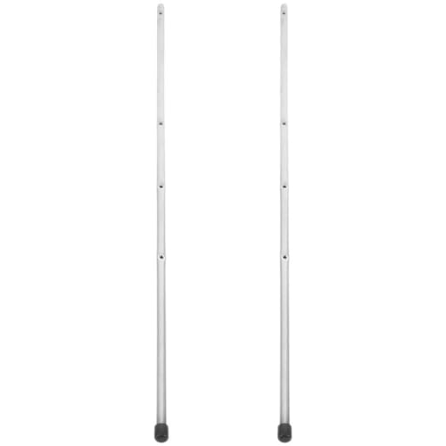 Happyyami 2Pcs Metal Poles for Foosball Table Iron Soccer Machine Replacement Rods for Teens Adults Easy to Assemble Table Football Accessories