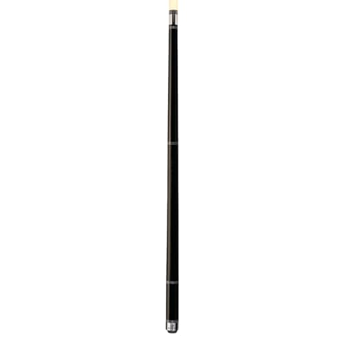 Players Classic Birds-Eye Maple with Triple Silver Rings Cue - color: Midnight Black, size: 18 Ounce