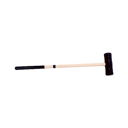 Individual Flag Croquet Mallet - 32" Handle - Polymer Head (Black) - color: Black