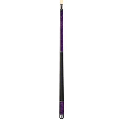 Players Classic Birds-Eye Maple with Triple Silver Rings Cue - color: Dark Purple, size: 19.5 Ounce