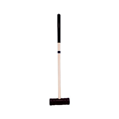 Individual Flag Croquet Mallet - 32" Handle - Polymer Head (Black) - color: Black