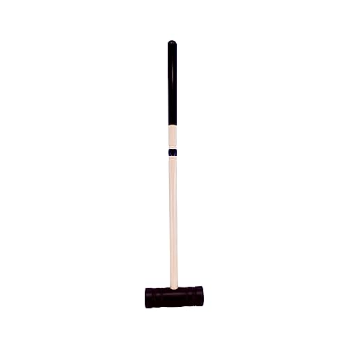 Individual Flag Croquet Mallet - 32" Handle - Polymer Head (Black) - color: Black