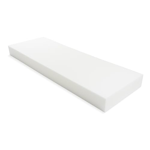 GoTo Foam 6" Height x 30" Width x 72" Length 44ILD (Firm) Upholstery Cushion Made in USA - color: Firm, size: 6x30x72