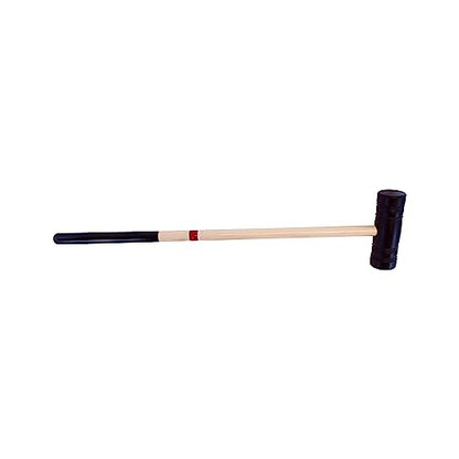Individual Flag Croquet Mallet - 32" Handle - Polymer Head (Red) - color: Red