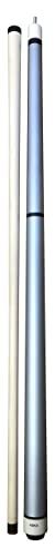 ASKA 25oz Heavy Hitter Matte Jump Break Cue – 3-Piece Jump/Break Pool Cue, 14mm Phenolic Tip & Ferrule, Hard Rock Canadian Maple Shaft, 2 Quick Release Joints, Wrapless Matte Handle, 58" Cue - color: Matte Silver