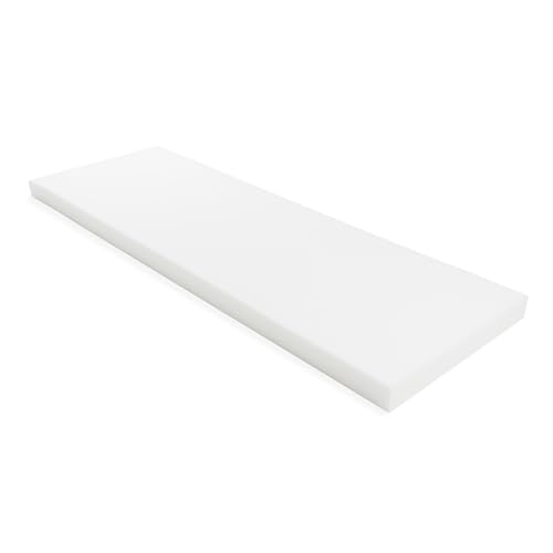 GoTo Foam 3" Height x 24" Width x 72" Length 44ILD (Firm) Upholstery Cushion Made in USA (Pack of 2) - color: Firm, size: 3x24x72 (Pack of 2)