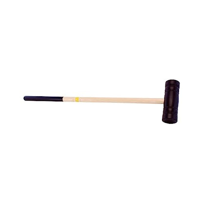 Individual Flag Croquet Mallet - 32" Handle - Polymer Head (Yellow) - color: Yellow