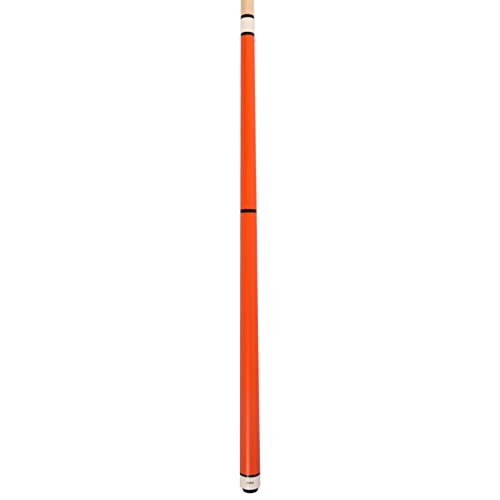 ASKA 25oz Heavy Hitter Matte Jump Break Cue – 3-Piece Jump/Break Pool Cue, 14mm Phenolic Tip & Ferrule, Hard Rock Canadian Maple Shaft, 2 Quick Release Joints, Wrapless Matte Handle, 58" Cue - color: Matte Orange