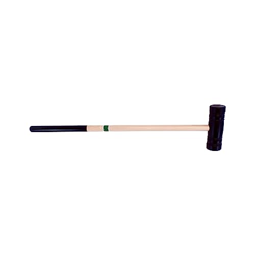 Individual Flag Croquet Mallet - 32" Handle - Polymer Head (Green) - color: Green