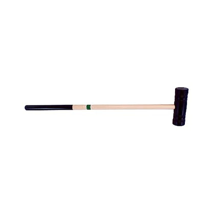 Individual Flag Croquet Mallet - 32" Handle - Polymer Head (Green) - color: Green