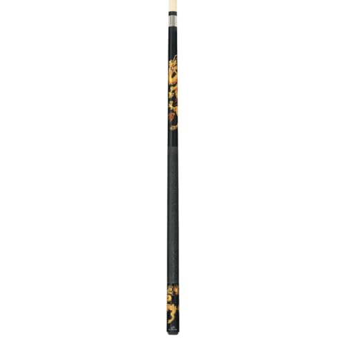 Players D-DRG Midnight Black with Golden Dragons Pool Cue - Canadian Rock Maple Billiards Stick with Pro Taper, Irish Linen Wrap & LePro Tip. Available in 18 to 21 Ounces - size: 20 Ounce
