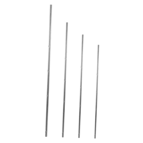 Toyvian Table Soccer Rod Replacement 4Pcs Foosball Poles Metal Handles for Desk Football Machine Game Accessories
