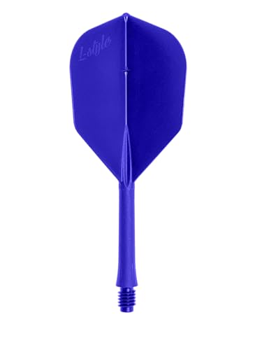L-style BarFlight One-Piece Dart Flight and Shaft – L3 Shape – 26mm - color: Blue