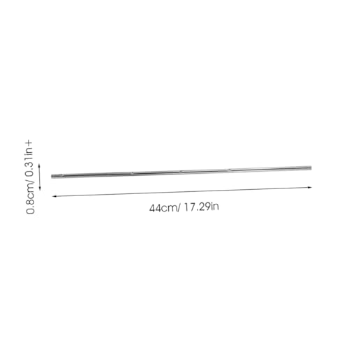 Toyvian 2pcs Foosball Table Iron Rods Replacement Handles Diameter Long Easy Installation Durable for Teens and Adults for Table Soccer Game