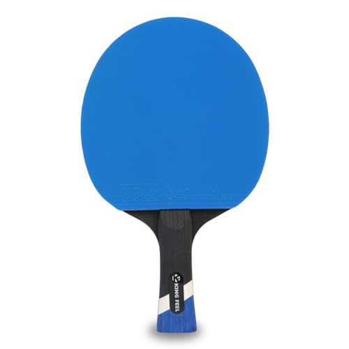 Professional Ping Pong Paddles-Lightweight Carbon Fiber Table Tennis Rackets with 7-Ply Blade, 2.0mm Premium Sponge, ITTF Approved Rubber - for Tournament-Level Performance Table Tennis Paddles - style: Blue(2-Pack)