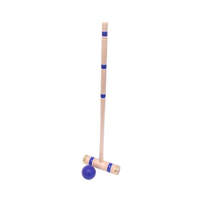 Deluxe 8-Player Croquet Game Set with Duffel Carry Bag (Four 28"/Four 32" Handles) - size: Four 28"/Four 32" Handles