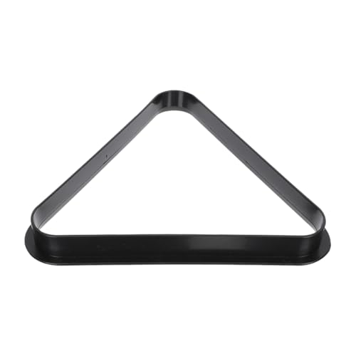 BESTonZON Mini Triangle Pool Rack, Pool Table Accessories, Black Plastic, 5.1 inches, for Kids and Families