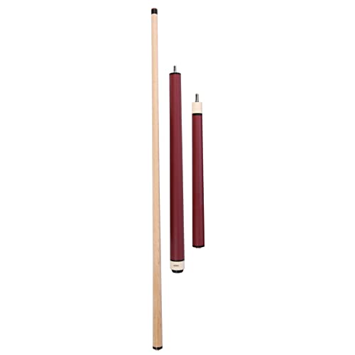 ASKA 25oz Heavy Hitter Matte Jump Break Cue – 3-Piece Jump/Break Pool Cue, 14mm Phenolic Tip & Ferrule, Hard Rock Canadian Maple Shaft, 2 Quick Release Joints, Wrapless Matte Handle, 58" Cue - color: Matte Red