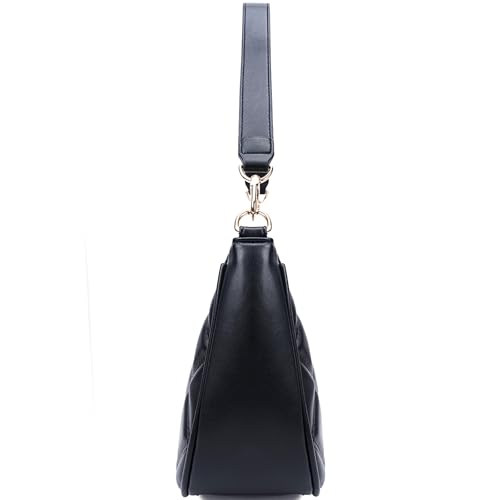 CYHTWSDJ Shoulder Bags for Women, Cute Hobo Tote Handbag Mini Clutch Purse with Zipper Closure - color: Black Lg-g
