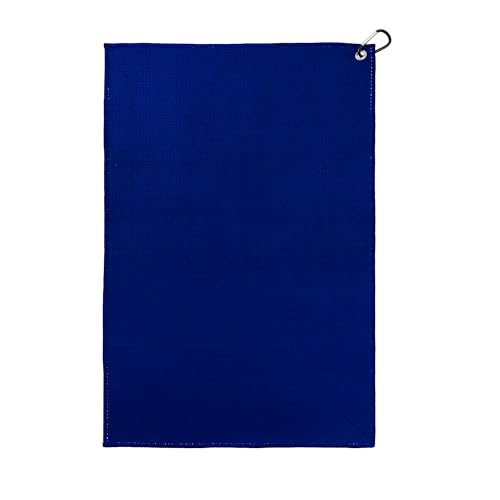 ZEETY Golf Towel with Carabiner Clip – 16"x24" Kaleidoscope Pattern Microfiber Golf Towels – Unique Golf Accessories & Golf Gifts for Men & Women (Blue) - color: Blue