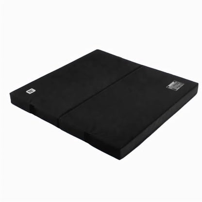 We Sell Mats Bifolding Gymnastics Crash Landing Mat Pad, Safety for Tumbling, Back Handspring Training and Cheerleading - color: Black, size: 4 ft x 4 ft x 4 Inch