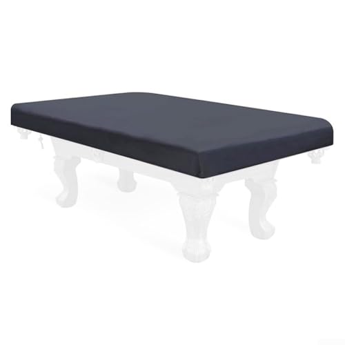 Waterproof 210D Oxford Billiard Pool Table Cover, with Adjustable Drawstring for 7ft 8ft 9ft Tables, All-Weather Dustproof/Snow Protection, Fits Most Snooker, Pool Tables, Outdoor Furniture(black 9FT) - size: black 9FT
