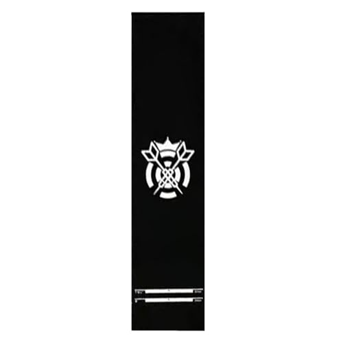 Dart Mat with Throw Line - Non-Slip Portable with Throw Line Crystal Velvet - Dart Carpet Mats,for Game Room Recreation Center Sports Club Office Break Room Garage Dormitory - color: Black and White