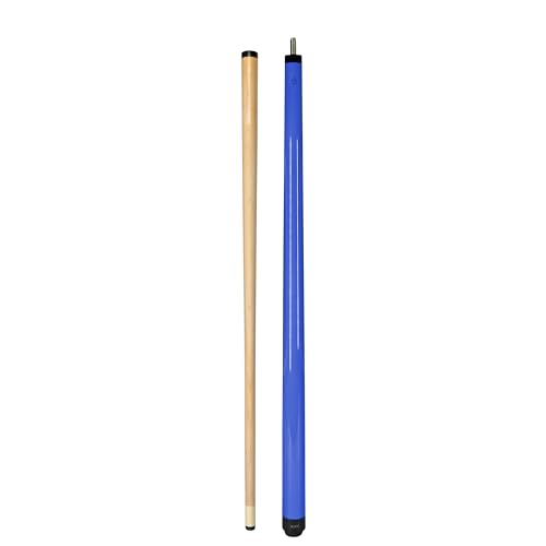 ASKA Short Kids Cue LCS, Canadian Hard Rock Maple Billiard Pool Cue Stick - color: 48-Inches, Blue (SWP48B)